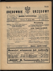 Orędownik Urzędowy Powiatu Kościańskiego 1928.03.16 R.65 Nr 13