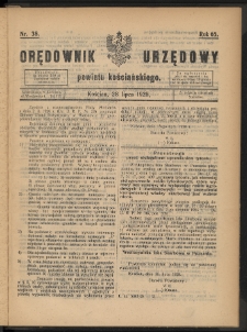 Orędownik Urzędowy Powiatu Kościańskiego 1928.07.28 R.65 Nr 38