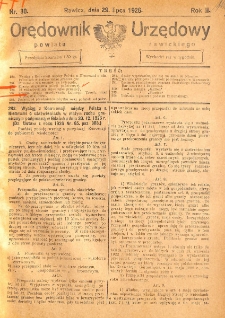 Orędownik Urzędowy Powiatu Rawickiego 1926.07.29 R.2 Nr 30