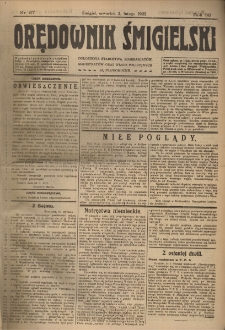 Orędownik Śmigielski 1922.02.02 R.32 Nr 27