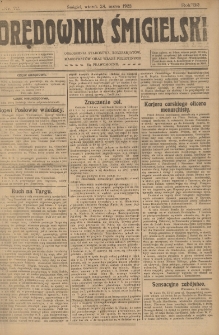 Orędownik Śmigielski 1922.03.28 R.32 Nr 72