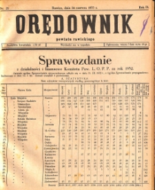 Orędownik Powiatu Rawickiego 1933.06.24 R.9 Nr 21