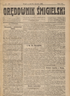 Orędownik Śmigielski 1922.04.21 R.32 Nr 92