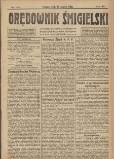 Orędownik Śmigielski 1922.08.23 R.32 Nr 190