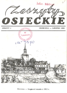 Zeszyty Osieckie 1993 Nr 1
