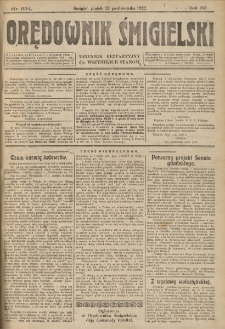 Orędownik Śmigielski 1922.10.13 R.32 Nr 234
