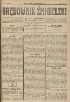 Orędownik Śmigielski 1922.10.18 R.32 Nr 238