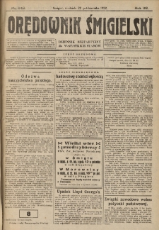 Orędownik Śmigielski 1922.10.22 R.32 Nr 242
