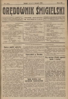 Orędownik Śmigielski 1922.11.15 R.32 Nr 261