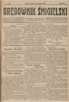 Orędownik Śmigielski 1922.11.24 R.32 Nr 269
