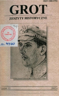 Grot : Zeszyty Historyczne 2002 Nr 1(12)