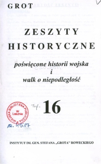 Grot : Zeszyty Historyczne 2003 Nr 1(16)