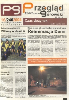 Przegląd G&oacute;rowski 2004.08.25 R.14 Nr 16(240)