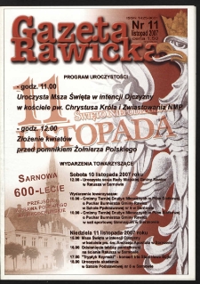 Gazeta Rawicka 2007.11 R.14 Nr 11 (167)