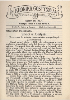 Kronika Gostyńska : jednodni&oacute;wka regionalna. 1932.07.01 T.4 z.4