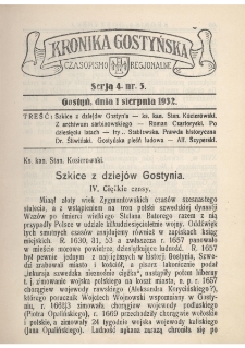 Kronika Gostyńska : jednodni&oacute;wka regionalna. 1932.08.01 T.4 z.5