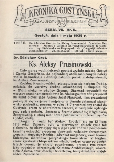 Kronika Gostyńska : jednodni&oacute;wka regionalna. 1935.05.01 T.7 z.5