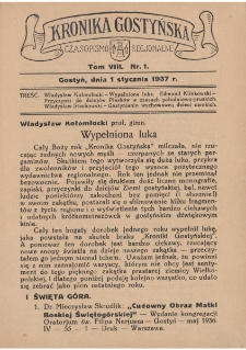 Kronika Gostyńska : jednodni&oacute;wka regionalna. 1937.01.01 T.8 z.1