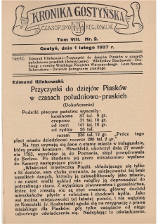 Kronika Gostyńska : jednodni&oacute;wka regionalna. 1937.02.01 T.8 z.2