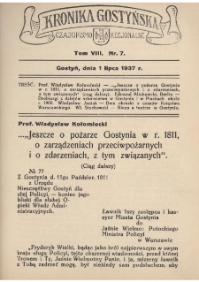 Kronika Gostyńska : jednodni&oacute;wka regionalna. 1937.07.01 T.8 z.7