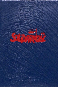 Niewypełniona legitymacja członkowska NSZZ ,,Solidarność''
