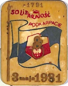 Znaczek &bdquo;Solidarność" Podkarpacie 3 maja 1981