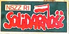 Znaczek NSZZ RI &bdquo;Solidarność"