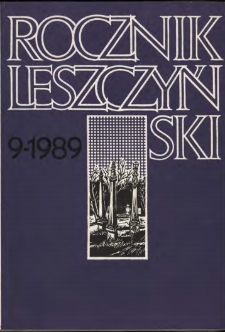 Rocznik Leszczyński 1989 t. 9