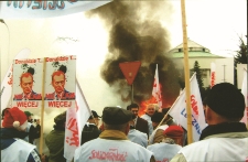 Pikieta pod Sejmem w 2008 r.