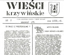 Wieści Krzywińskie 1991.08 Nr 2