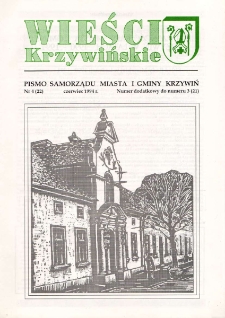 Wieści Krzywińskie 1994.06 Nr 4(22) Numer dodatkowy do numeru 3(21)