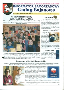 Informator Samorządowy Gminy Bojanowo 2003.04 Nr 2 (3)
