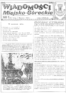 Wiadomości Miejsko-G&oacute;reckie 1993 nr 1 (4)