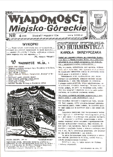 Wiadomości Miejsko-G&oacute;reckie 1994 nr 4 (13)