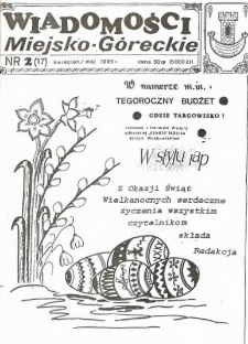 Wiadomości Miejsko-G&oacute;reckie 1995 nr 2 (17)