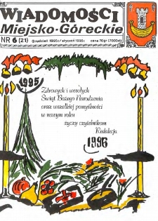 Wiadomości Miejsko-G&oacute;reckie 1995/1996 nr 6 (21)