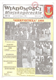 Wiadomości Miejskog&oacute;reckie 1998 nr 5 (38)