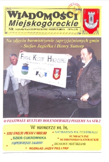 Wiadomości Miejskog&oacute;reckie 2001 nr 3/4 (54/55)