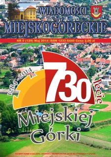 Wiadomości Miejskog&oacute;reckie 2014 nr 5 (129)