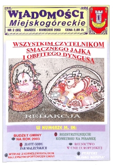 Wiadomości Miejskog&oacute;reckie 2003 nr 2 (65)