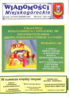 Wiadomości Miejskog&oacute;reckie 2003 nr 6 (69)