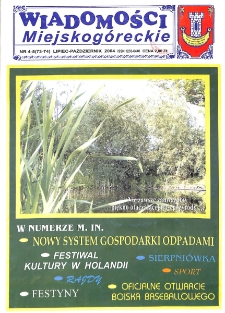 Wiadomości Miejskog&oacute;reckie 2004 nr 4/5 (73/74)