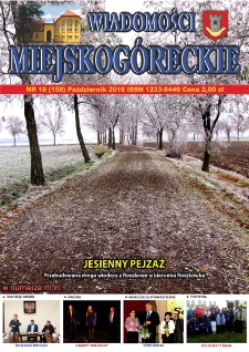Wiadomości Miejskog&oacute;reckie 2016 nr 10 (158)