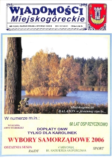 Wiadomości Miejskog&oacute;reckie 2006 nr 5 (85)