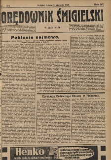 Orędownik Śmigielski 1925.08.01 R.35 Nr 124