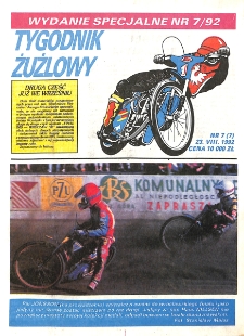 Wydanie Specjalne Tygodnik Żużlowy 1992.08.23 Nr 7 (7)