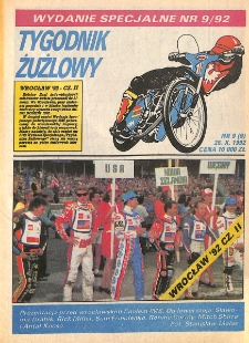 Wydanie Specjalne Tygodnik Żużlowy 1992.10.25 Nr 9 (9)