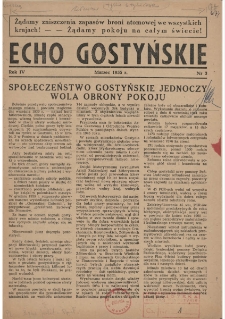 Echo Gostyńskie 1955.03 R. 4 Nr 3