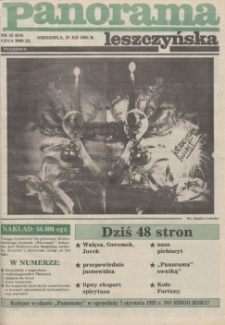 Panorama Leszczyńska 1992.12.27 R.14 Nr52(674)