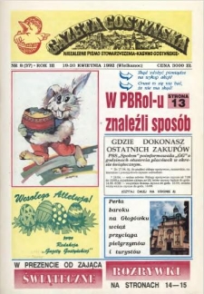 Gazeta Gostyńska 1992.04 R.3 Nr 8 (37)